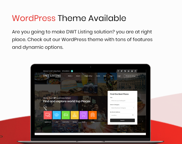 dwt listing theme